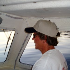 (Roberta Krumm) I got to drive!  Very impressive boat.