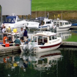 (Ruth/Joe): Sensei & Work Release.  Anita Marie in the background at the other dock.