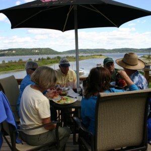 From the outside deck - great food here.