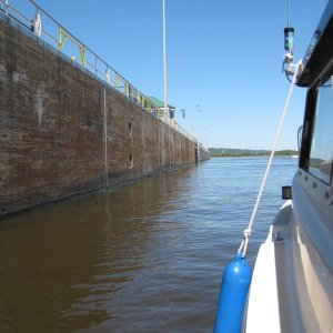 Media 'Heading out of lock' in album 'Docking at Hawkeye Marina for lunch'