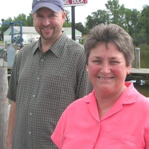 (Pat Anderson)Jeff of C-Dory and Ruth of Cutter Marine