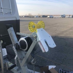 Boat to Trailer unit installed on trailer for my Cape Cruiser 22.