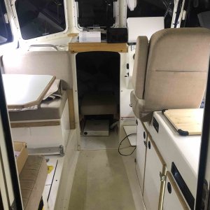 Photos shows how well the new LED's light cabin.