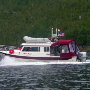 Anna Leigh running in Grenville Channel 6-15-06