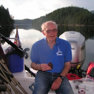 Dave Olson in cockpit at Von Donop Inlet 6-11-06