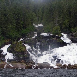 Waterfall at Butedale - Another shot 6-15-06