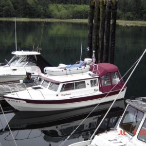 The GREAT boat Daydream at Shoal Bay. BC.  July 06