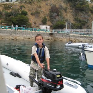 1st Mate - Maning the tender...life is good no more pulls for me