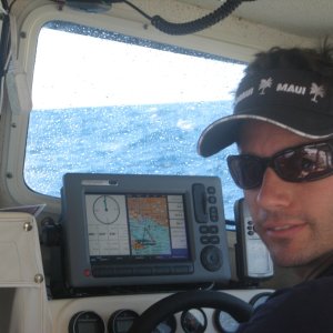 Channel Crossing from Catalina to Long Beach 7-9ft:10 secs + 35 knots winds, wild ride but the C-Dory got us to harbor safely