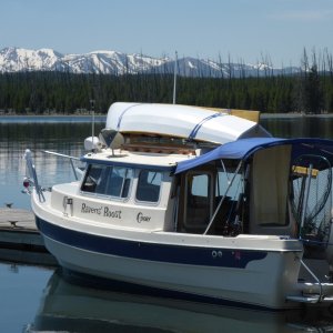 Backcountry at Wolf Bay, Yellowstone Lake.