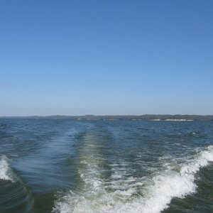 Looking North as we head South.
