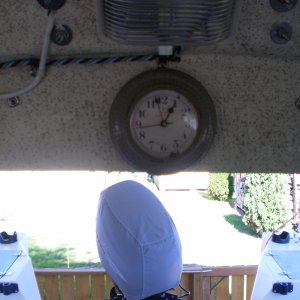 Antique galley clock, fits perfectly