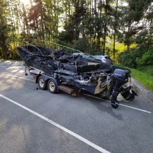 Cornet Bay Boat Fire