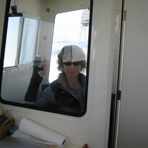 Media '"The Admiral" on "the thrown".  I know...I'm terrible.  Notice the cast which allowed her to go on the trip...and not to work.' in album 'Seattle w/ Mt Rainier.'