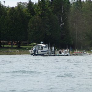 Media 'We spotted this C-Dory in the Les Cheneaux Islands.' in album 'Heading further north on I-75.'