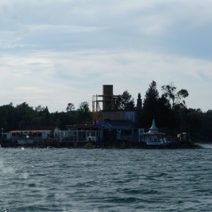 One strange house on this island.
