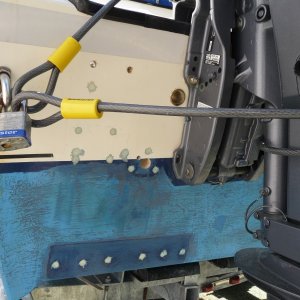 8. Epoxy applied, ready to reinstall hardware.