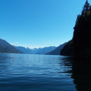 Off to Princess Louisa Inlet.  This is Prince of Wales Channel.  Nice and flat and allowed for a 17 knot cruise.