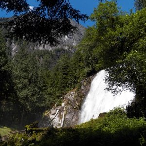 My wimpy picture of Chatterbox Falls.  If you got anywhere near to take a picture, the camera lens was covered with spray.
