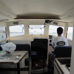 Youngest son at the helm