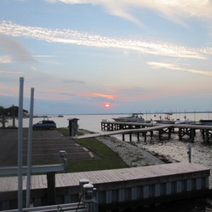 Sunset at the home port