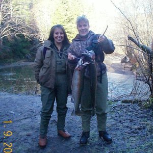 ahem...Steve's ex girlfriend guided us on the reservation for some GREAT steelhead fishin