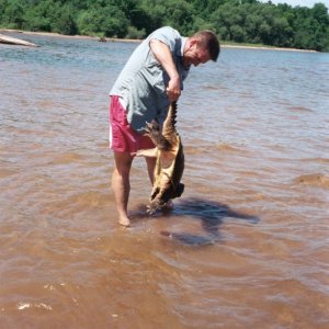 (Chris Bulovsky) Lake Superior Sea Monster. Big snapper!!