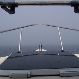 Thick Fog this morning 6-1-07. 22 mile run in this stuff to Grand Portage MN