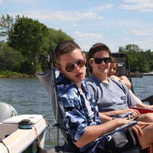 My Kids on the 4th  Brett (hating the photo op) Ben not caring and Maren with the face...... But all in one place.