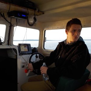 Brett keeping an eye on the lines