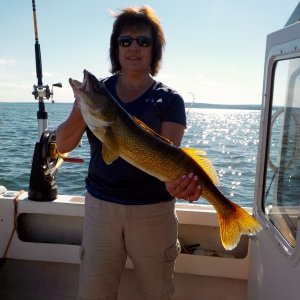 My Girl with her Walleye.