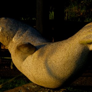 Statue of Popeye, Friday Harbor's "Marina seal"