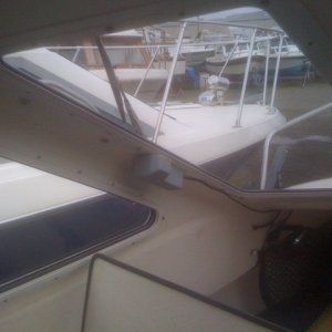 Our neighbor to the East.  A 28' Sea Ray