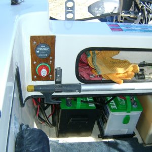 Battery Switch and Voltage Sensative Relay installed