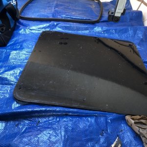 Removing old caulk from Lexan.
