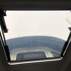 Media 'All done installing hardware.' in album 'Never had water in cabin, then hatch leaked on the aft edge of the Lexan.  A very small separation, but enough to get a drip over time, during heavy rain.'