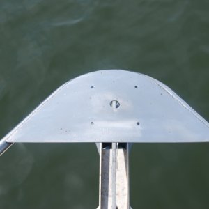 Sea Angel's searchlite SS mounting plate, top view.