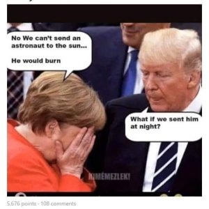 Merkel and Trump