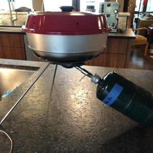 Baking bread with lid