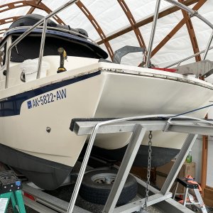 Media 'Bow rub rail channel removed' in album 'original starboard fuel vent'