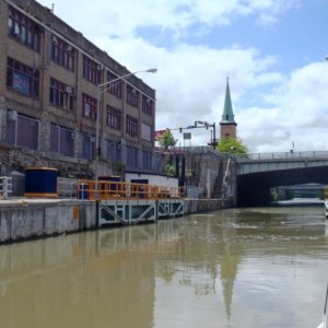 6.) Exiting upper lock at Lockport