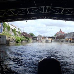 7.) Heading west leaving lock 35 at Lockport