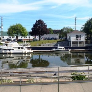 19.)Newark -  Dwarfed by a new 58 ft. Kadey Kroegen called Sea Fox from Bellingham, Wa, the owner new all about Cdorys