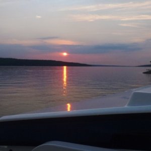 24.) Last night out on favorite mooring near Ithaca on Cayuga Lake