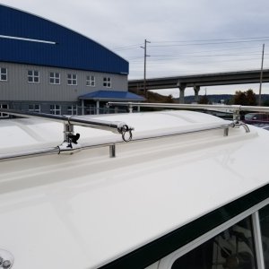 Media 'Stainless Steel Roof Rack system
Installed 2015 (removable)' in album '2005 22' C-Dory Cruiser on trailer, October 2017'