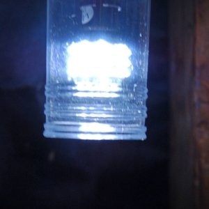 LIT
Made a second from a glass spice jar just for comparison purpose.