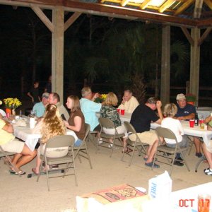 The Friday night crowd