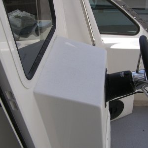aft steering station before throttles were installed