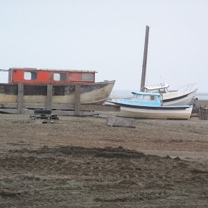 Weathered CDs in Kaktovik