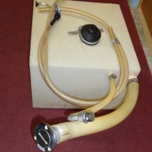 SOLD 2024
20 gallon Marine Water Tank- $80 - comes with pump, tubing, faucet & stainless thru hull and vent. Measures approx. 20 inches  x 19 inches x 12 1/2 inches high
